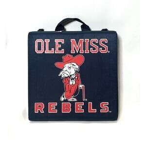 Logo Mississippi Ole Miss Rebels Fold Open Stadium Bleacher Cushion Seat Chair
